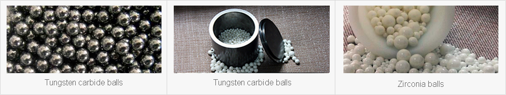 Tungsten carbide balls and zirco<i></i>nia balls are suitable for tungsten carbide jars 