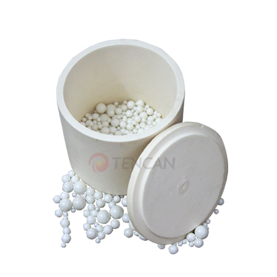 Bình nghiền hành tinh Corundum (Lọ nghiền alumina)